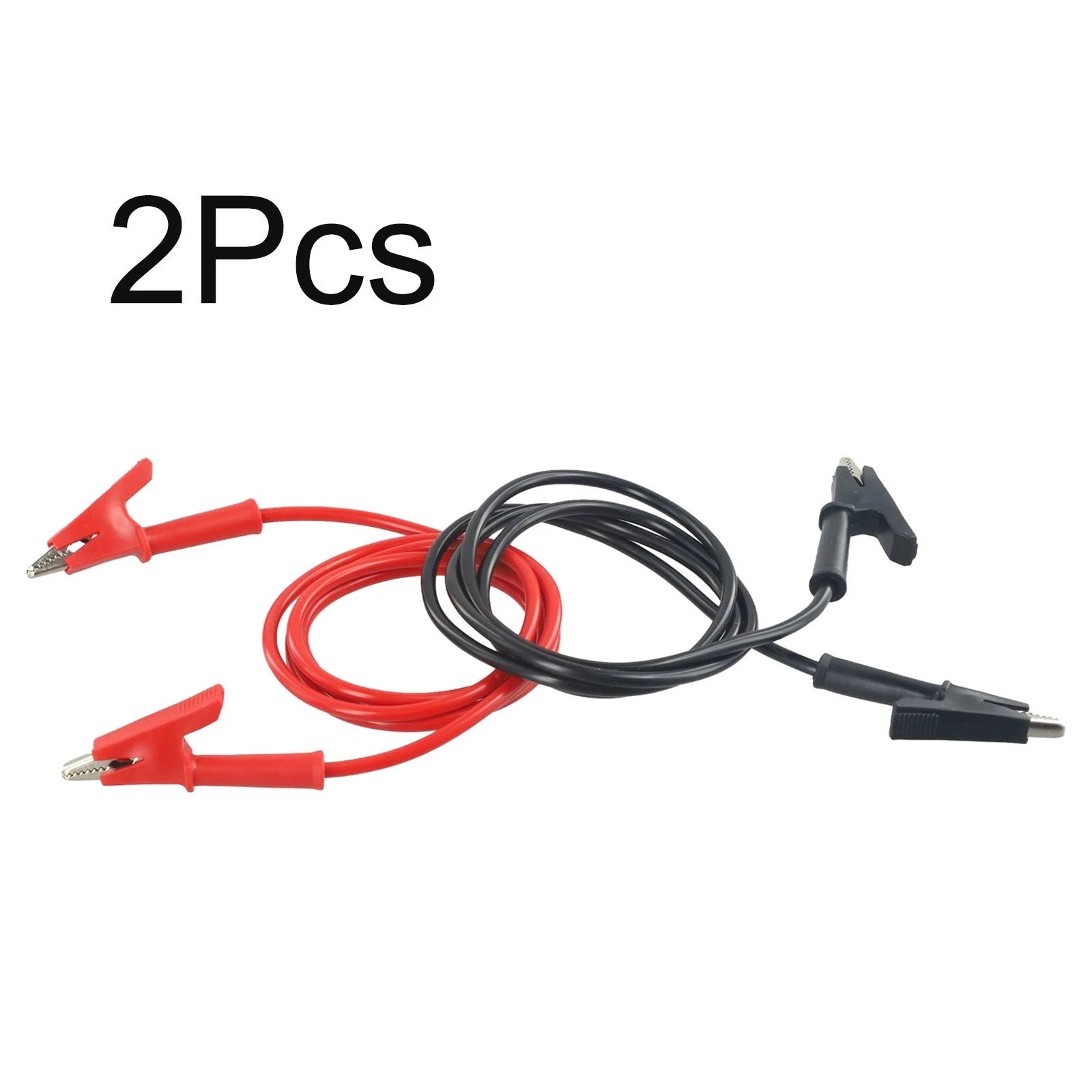 2X 2m Test Leads Wire Cable with 14 Clips for Electrical Testing