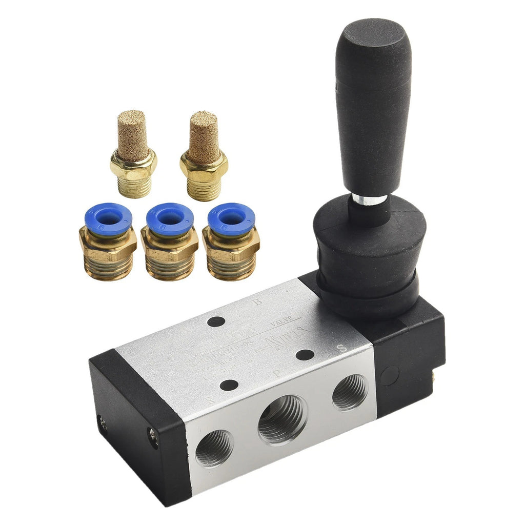 5-Way 2-Position Solenoid Valve Connector for Various Applications (5-60 PSI)