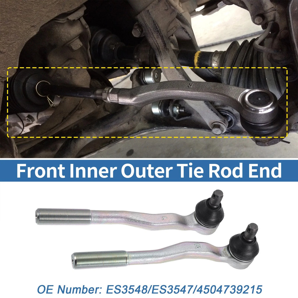2pcs Front Outer Tie Rod End Links for Toyota 4Runner (1996–2002)