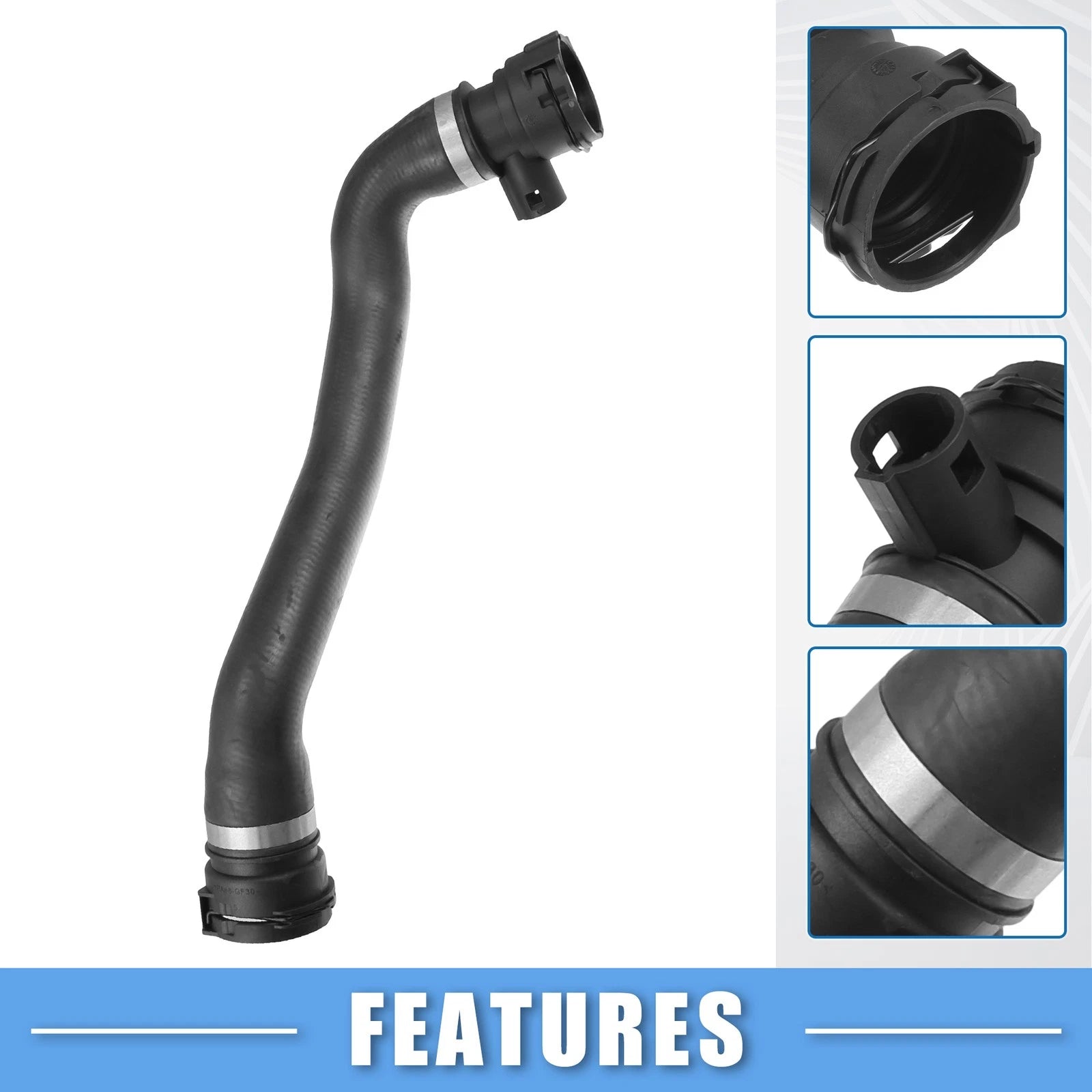 Radiator Coolant Hose Replacement for BMW 525i Base 2.5L L6 (2002–2003)