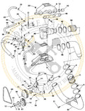 Exhaust Pipe Hose Set for OMC Sterndrive (0913405 / 591)