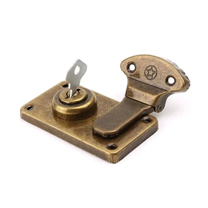 Antique-Style Sliding Lock for Suitcase Travel Case Trunk Storage Box