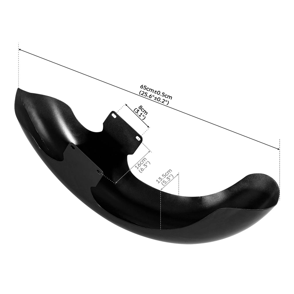21" Painted Black Wheel Front Fender for Harley Electra Glide (2014–2023)