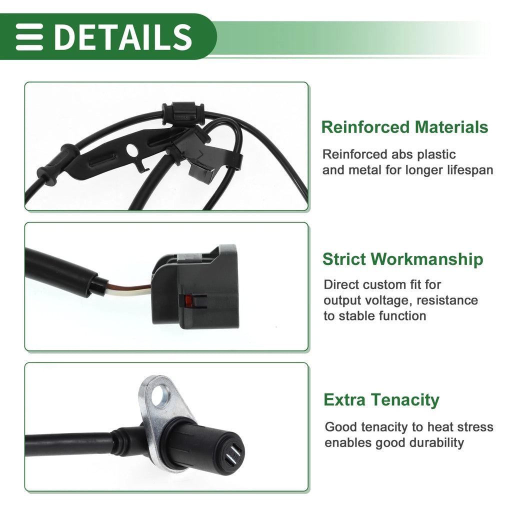 ABS Wheel Speed Sensor Kit Replacement for Mitsubishi Eclipse (2009–2012)
