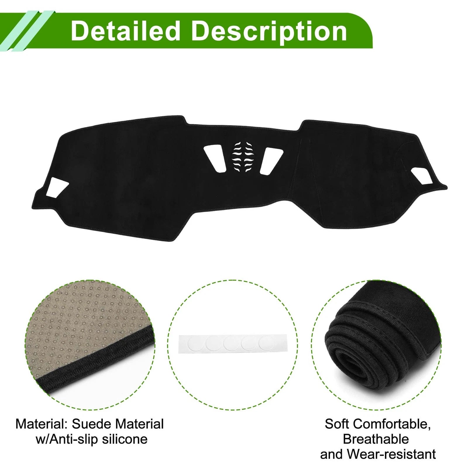 Dashboard Dash Cover Mat Sun Protector for BMW 4 Series (2021–2024) Black