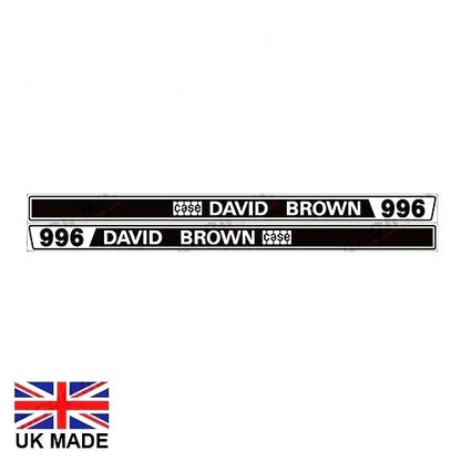 Decal Set for David Brown 996 Tractors (1970–1980)