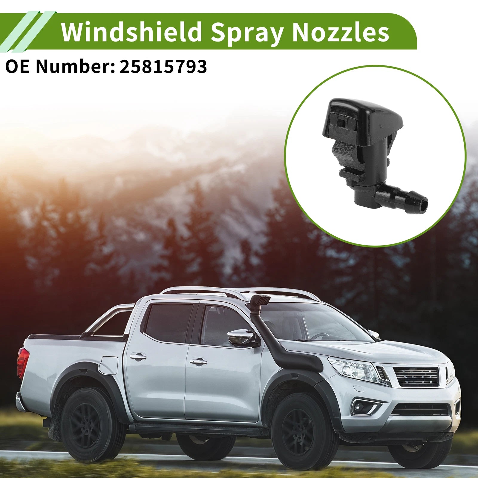 Windshield Washer Nozzle Set for Cadillac (No. 25815793)