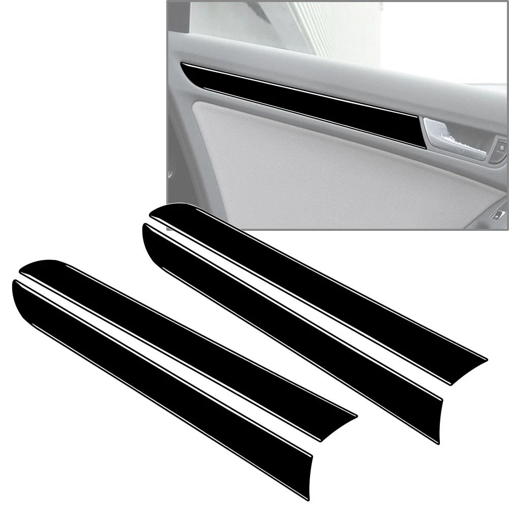 Piano Black Interior Door Handle Panel Trim for Audi A4 B8 A5 (2008–2016)