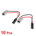 10pcs T10 BA9S LED Light Bulb Festoon Adapter Cable for Vehicle