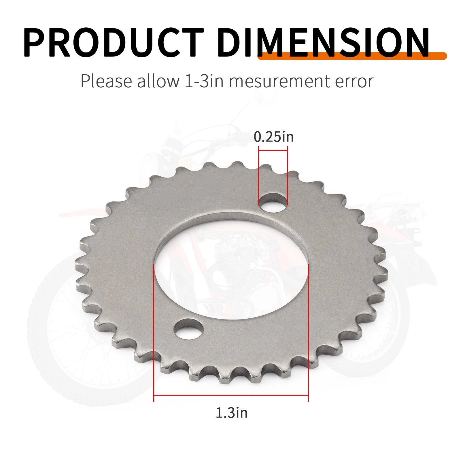 Set of 2 Cam Chain Sprockets for Honda XL200R CB125S XL125S XL185S (14321-440-000)