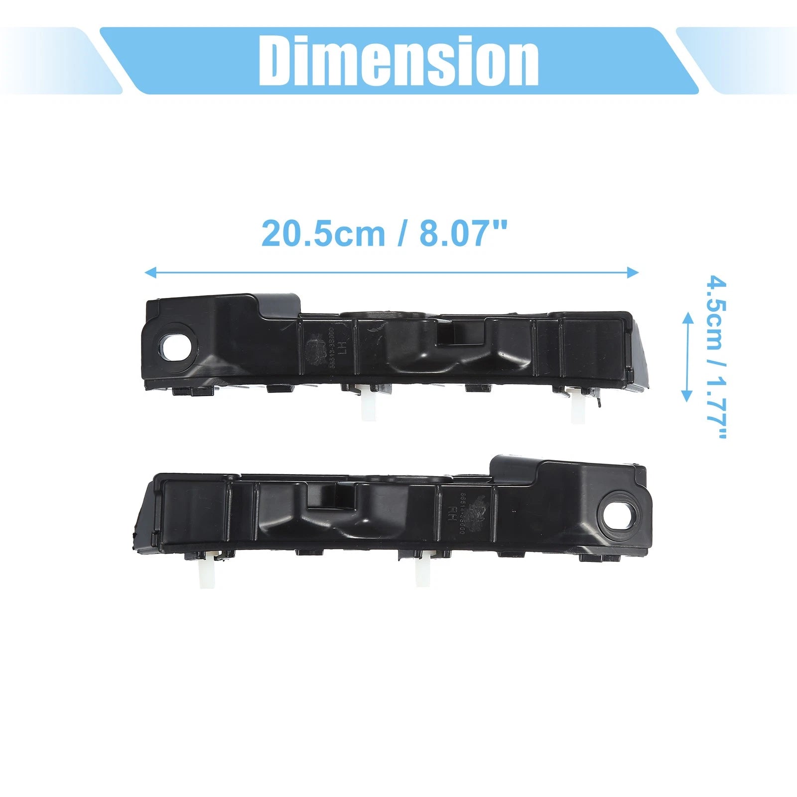 Front Bumper Bracket Pair Replacement for Hyundai Sonata (2011–2015)