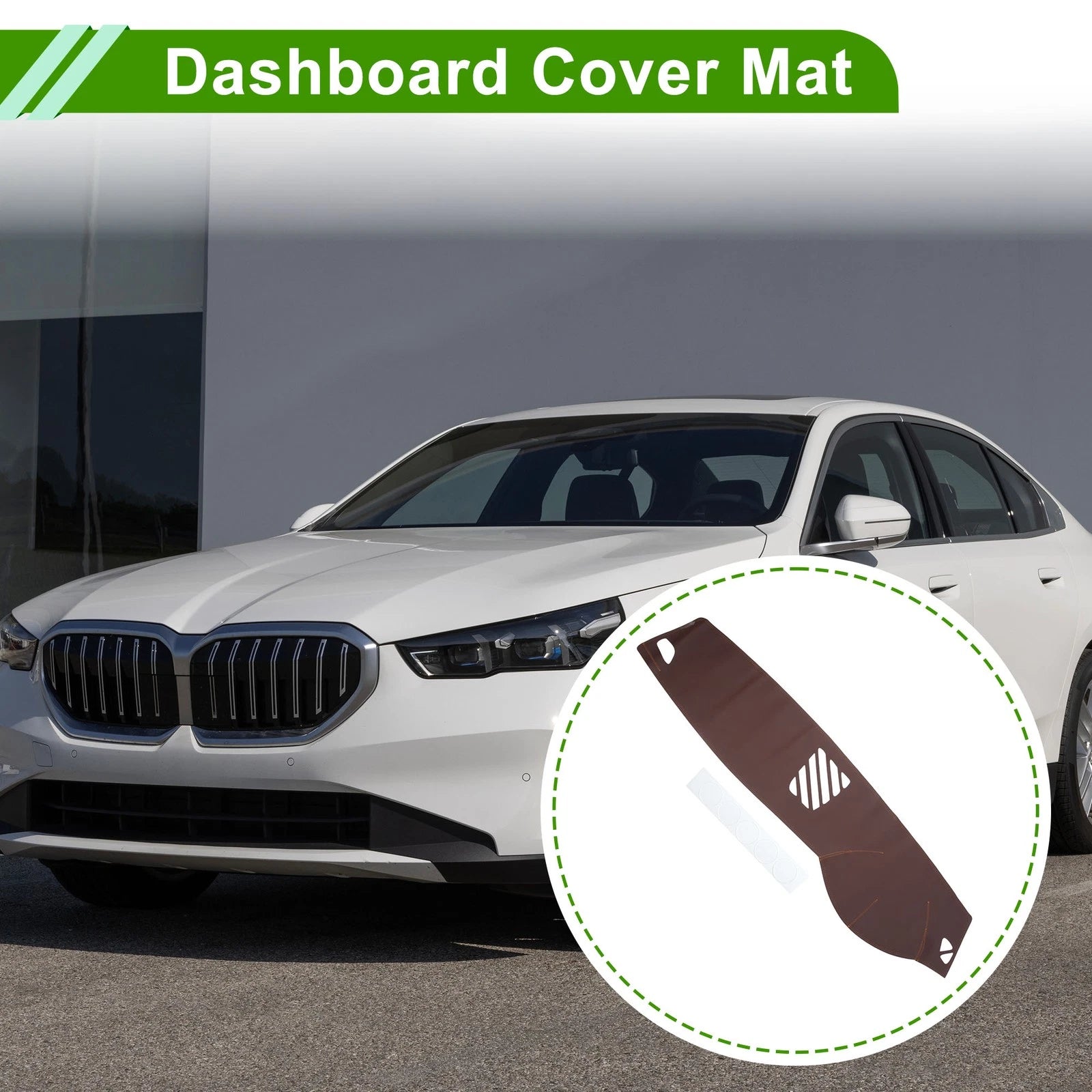 Dashboard Cover for BMW 5 Series 2014-2017 Dash Cover Mat Carpet Brown