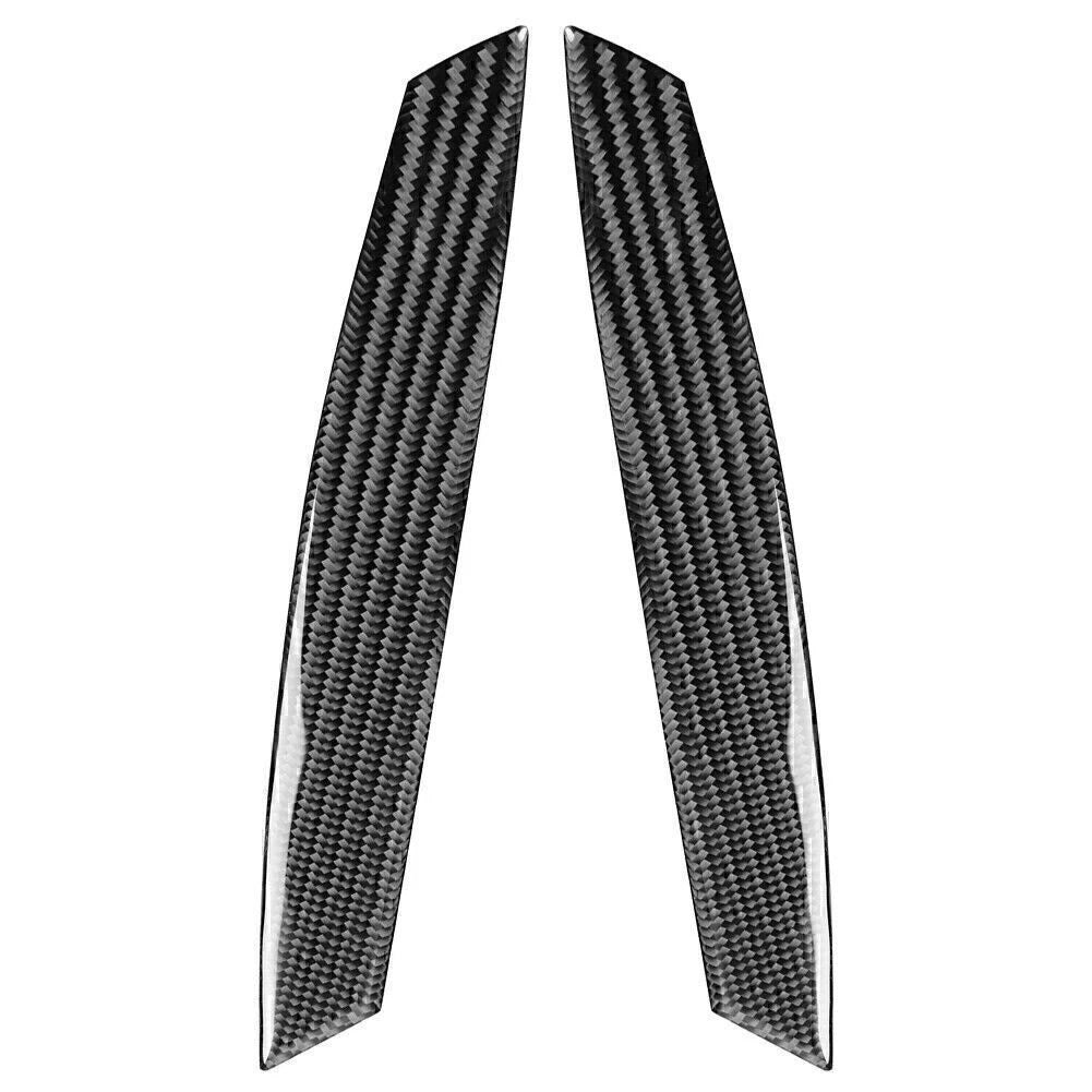 2X Interior Door Handle Strip Cover for BMW Z4 E85 (2003–2008) Carbon Fiber Black