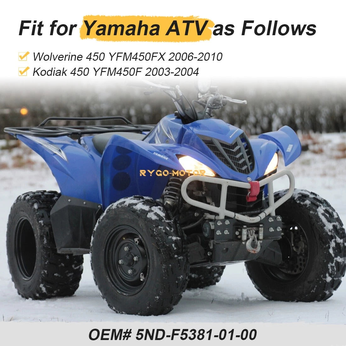 Rear Axle Shaft for Yamaha Kodiak 450 YFM450F (2003–2004) 5ND-F5381-01-00