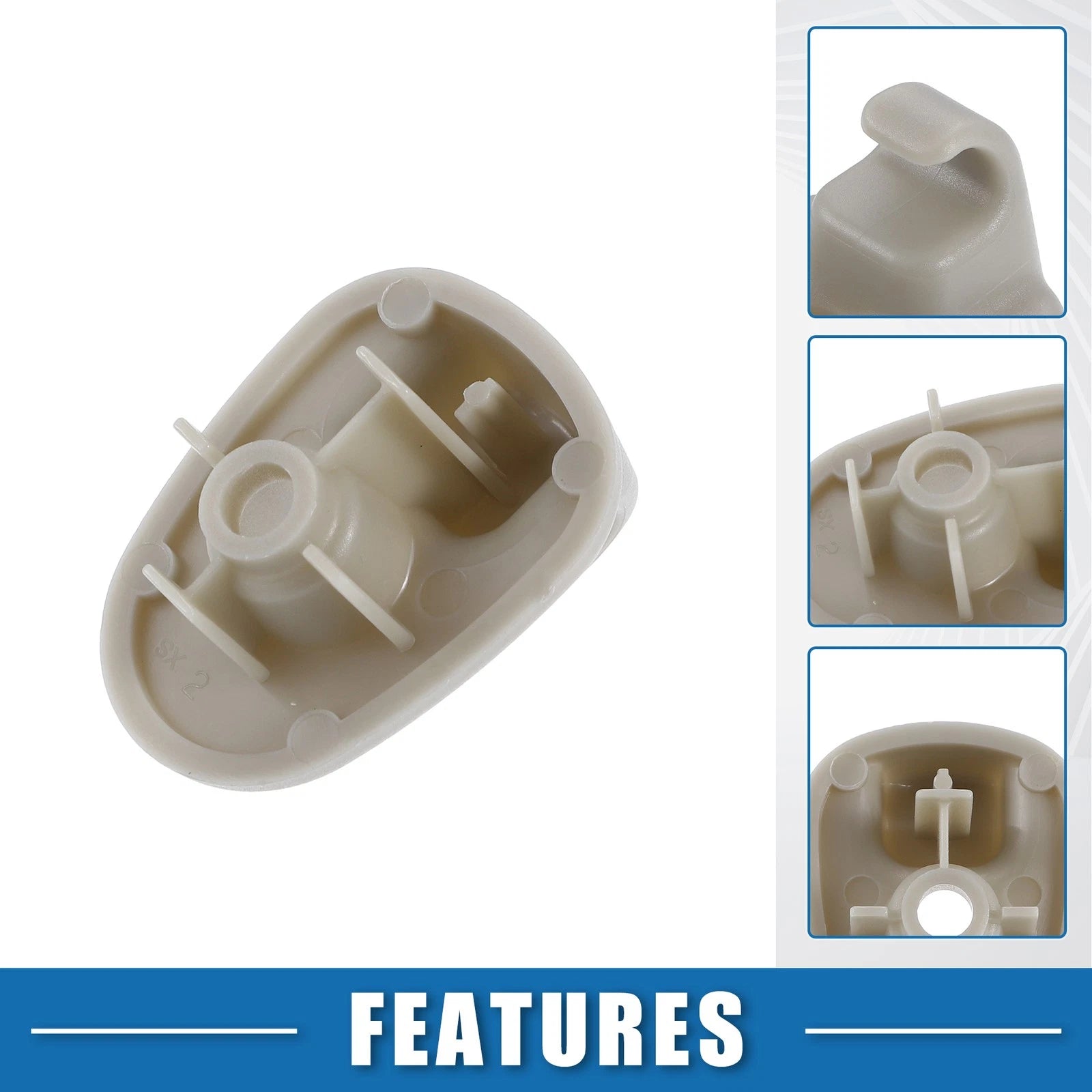 Sun Visor Clips Retainer Replacement for Jeep Liberty (2005–2012) Set of 2