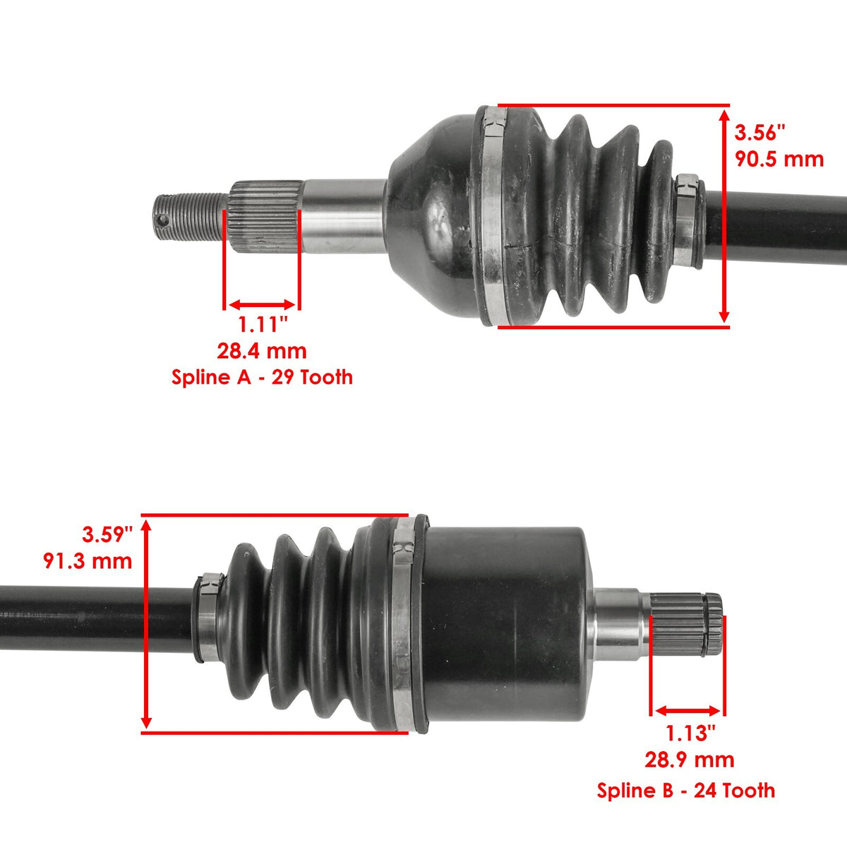 Rear Left Right CV Joint Axle Replacement for Can-Am Commander 800R (2018–2020)