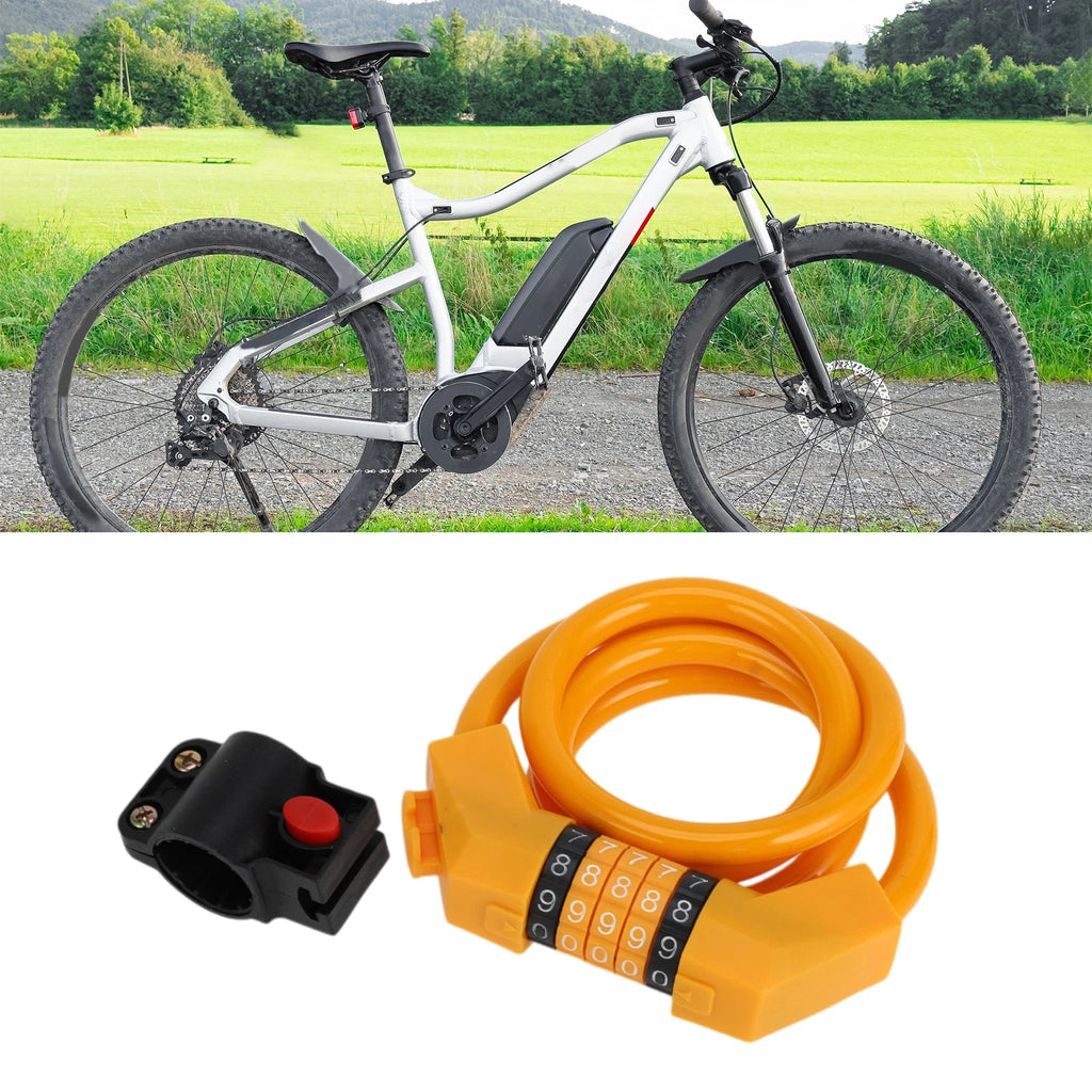 Bike Lock Extended Cable with Resettable 5 Digit Code for Trek Bikes (2010–2026)
