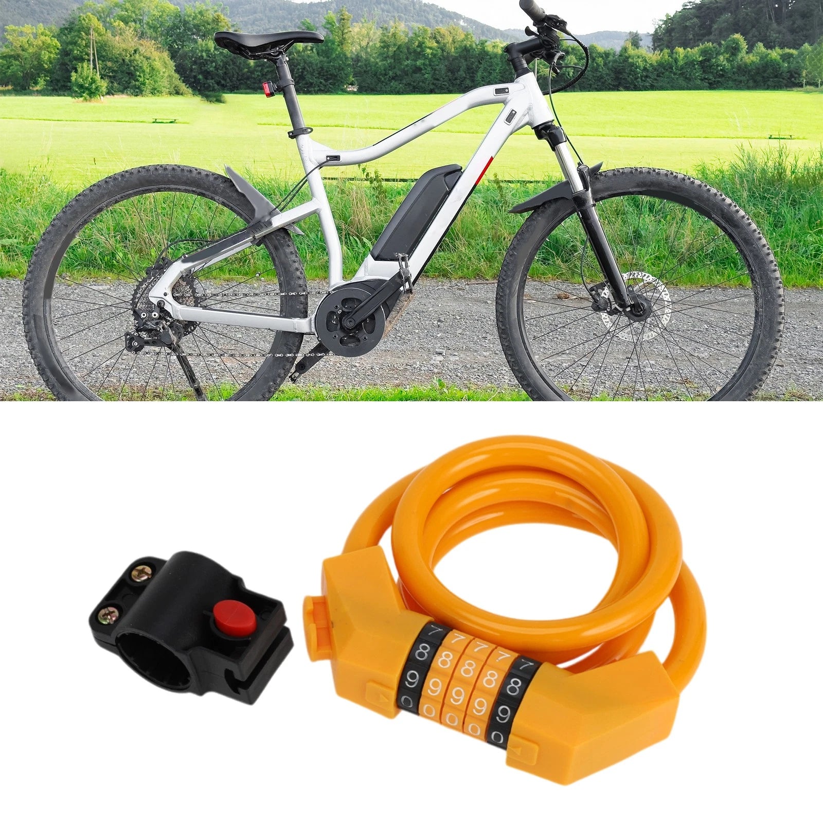 Bike Lock Extended Cable with Resettable 5 Digit Code for Trek Bikes (2010–2026)