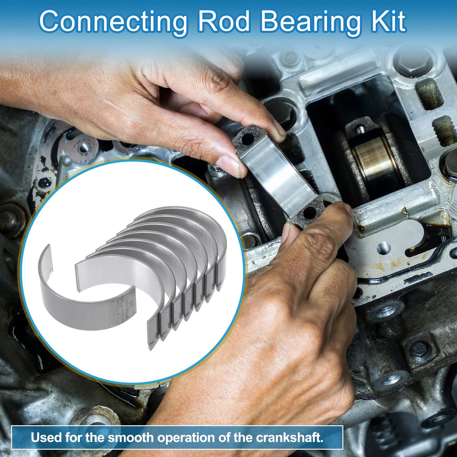 Connecting Rod Bearing Set Replacement for Hyundai Accent (1995–2000)