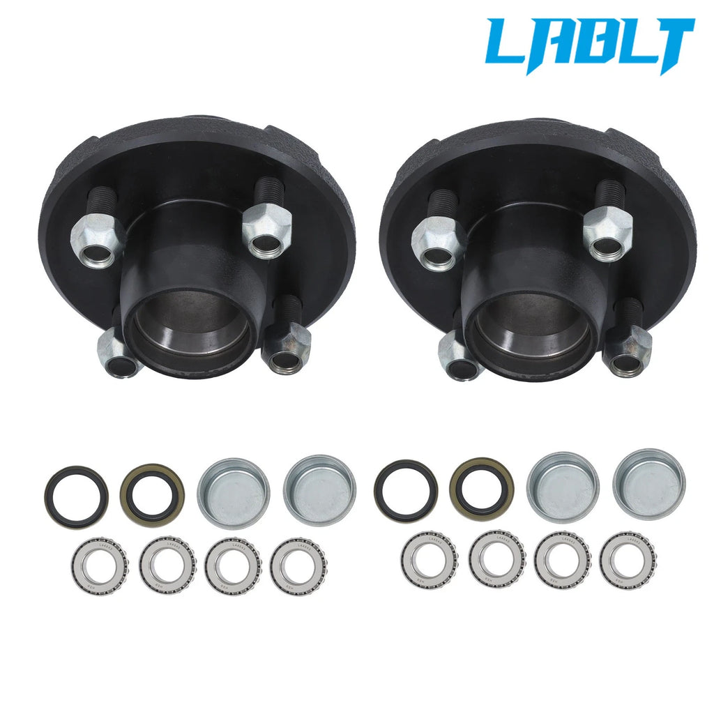 2 Pack Trailer Hub Bearing Kit for 2000 lbs Spindle (1" or 1-1/16")