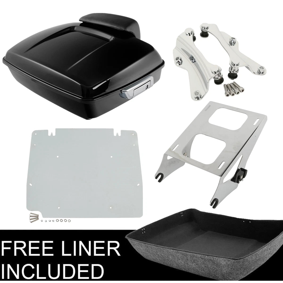 Chopped Trunk Docking Plate for Harley Electra Glide (2014–2026)