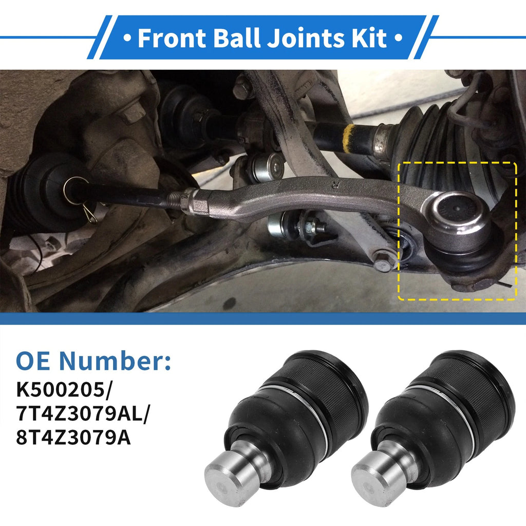 2 Pcs Front Lower Ball Joints Replacement for Ford Edge (2007–2014)