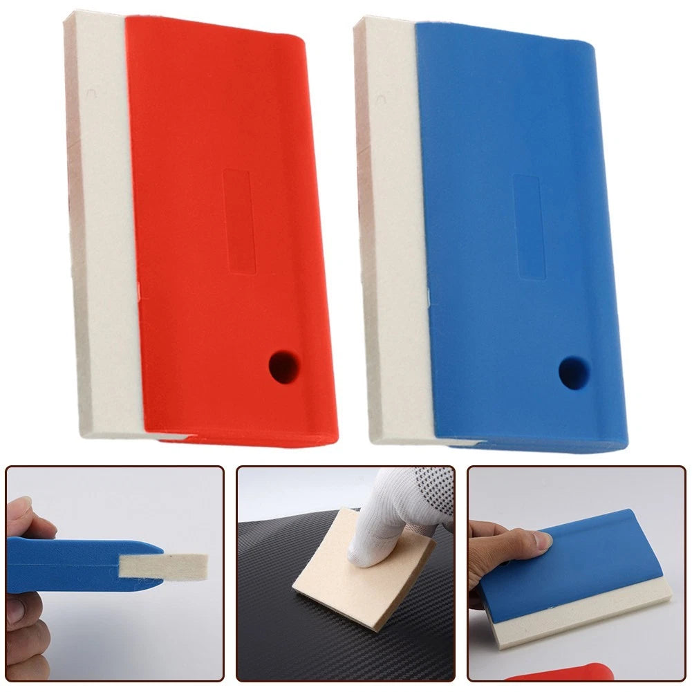 Flexible Wool Squeegee Scraper for Easy Foil Application (Curved Surfaces)