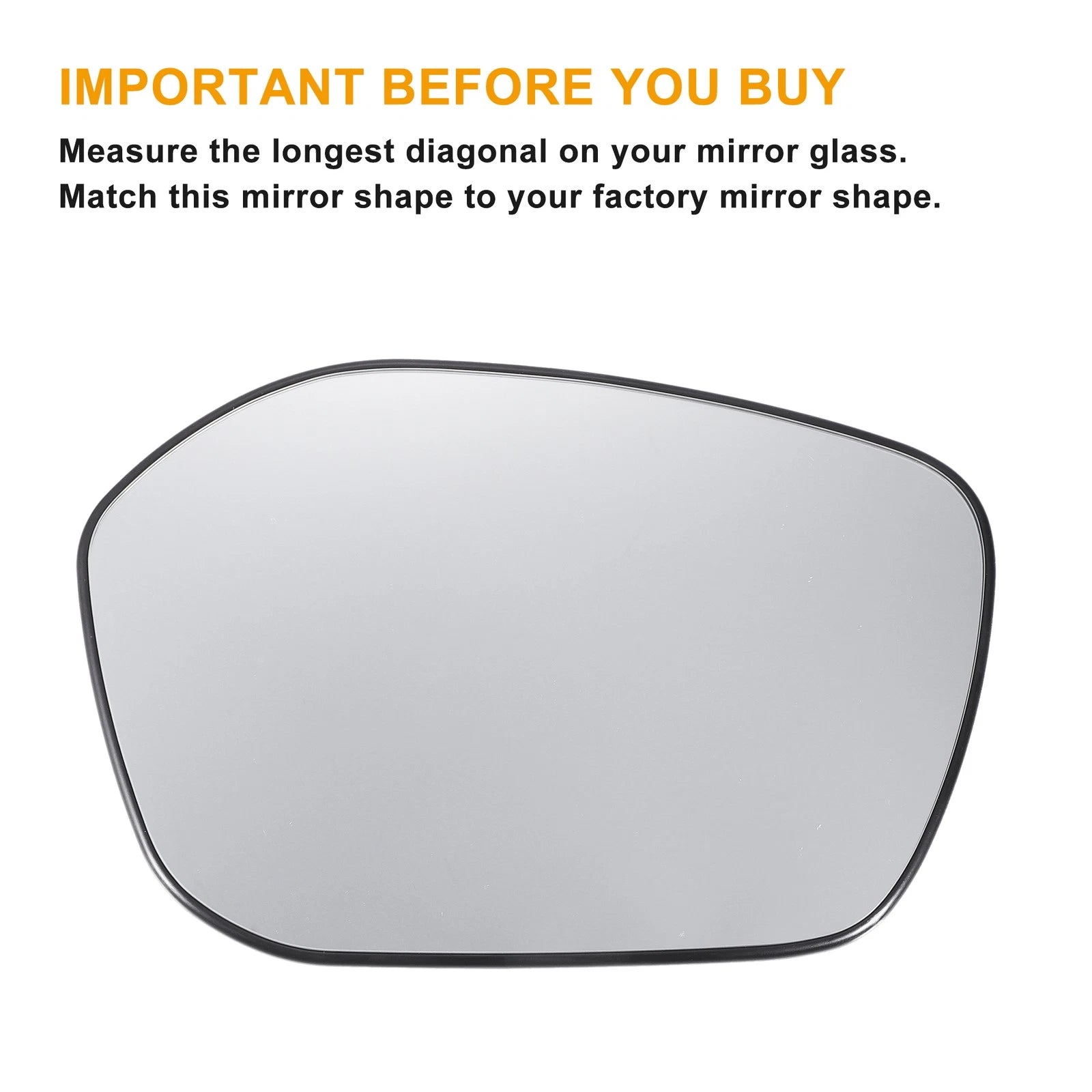 Right Side Mirror Glass Heated Back for Honda Civic (2022–2024)