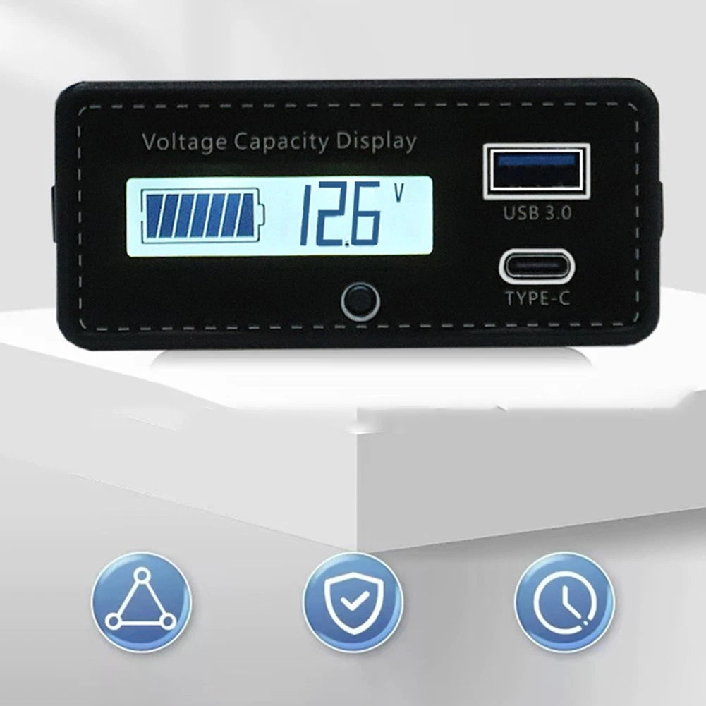 LCD Display Battery Monitor for DIY Electronics