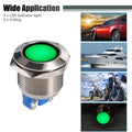 5Pcs 19mm LED Waterproof Pilot Indicator Signal Light for Universal