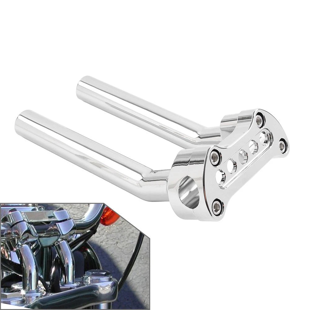 8.5" Pullback Handlebar Riser Top Clamp for Harley Dyna Sportster FXD Softail