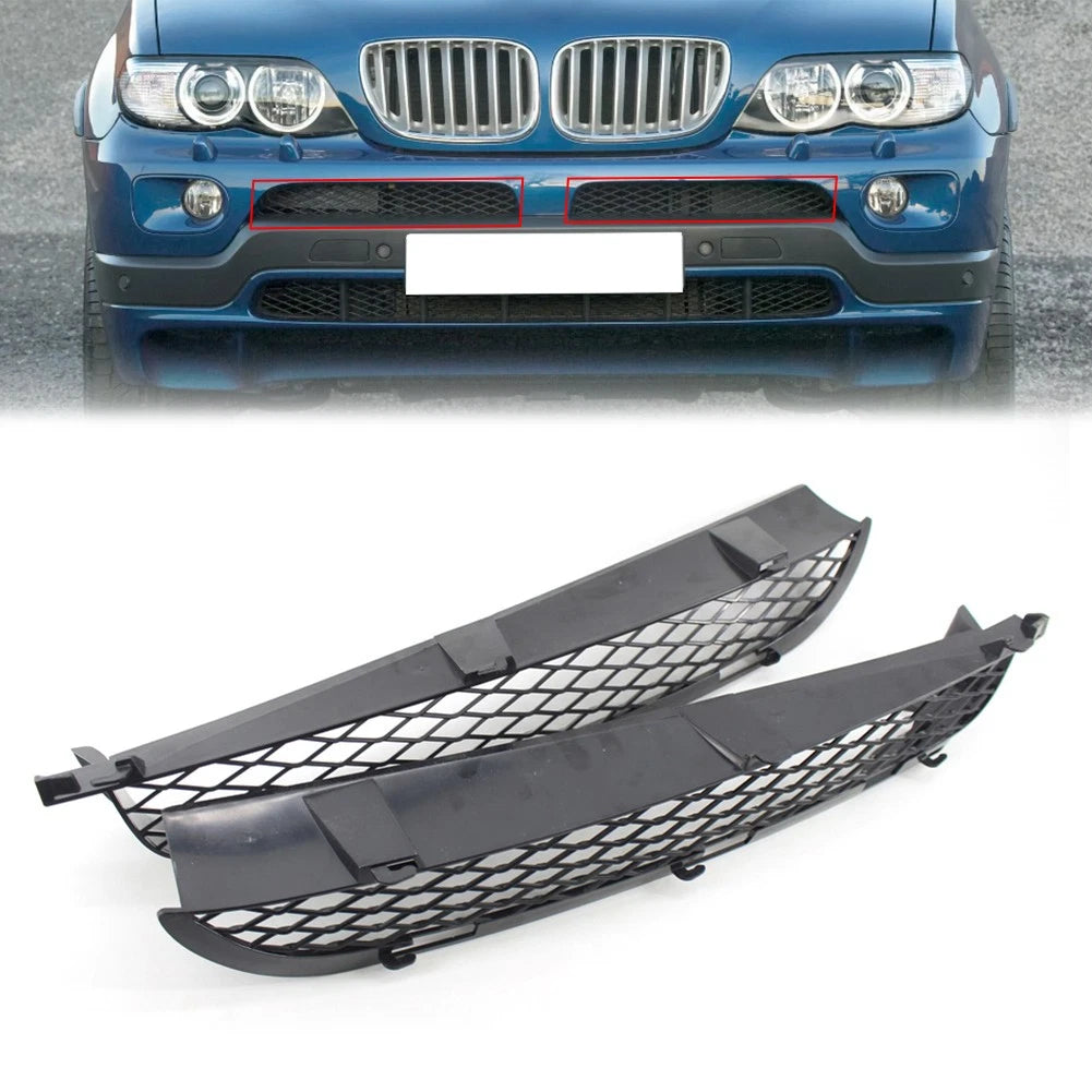 Front Grille Upper Bumper Mesh for BMW X5 E53 (2003–2006)