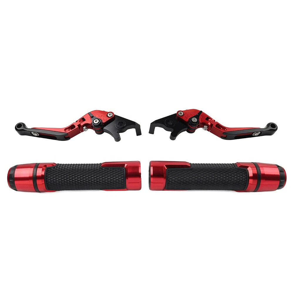Set of 2 Red Extendable Brake Clutch Levers for Suzuki GSXR600/750