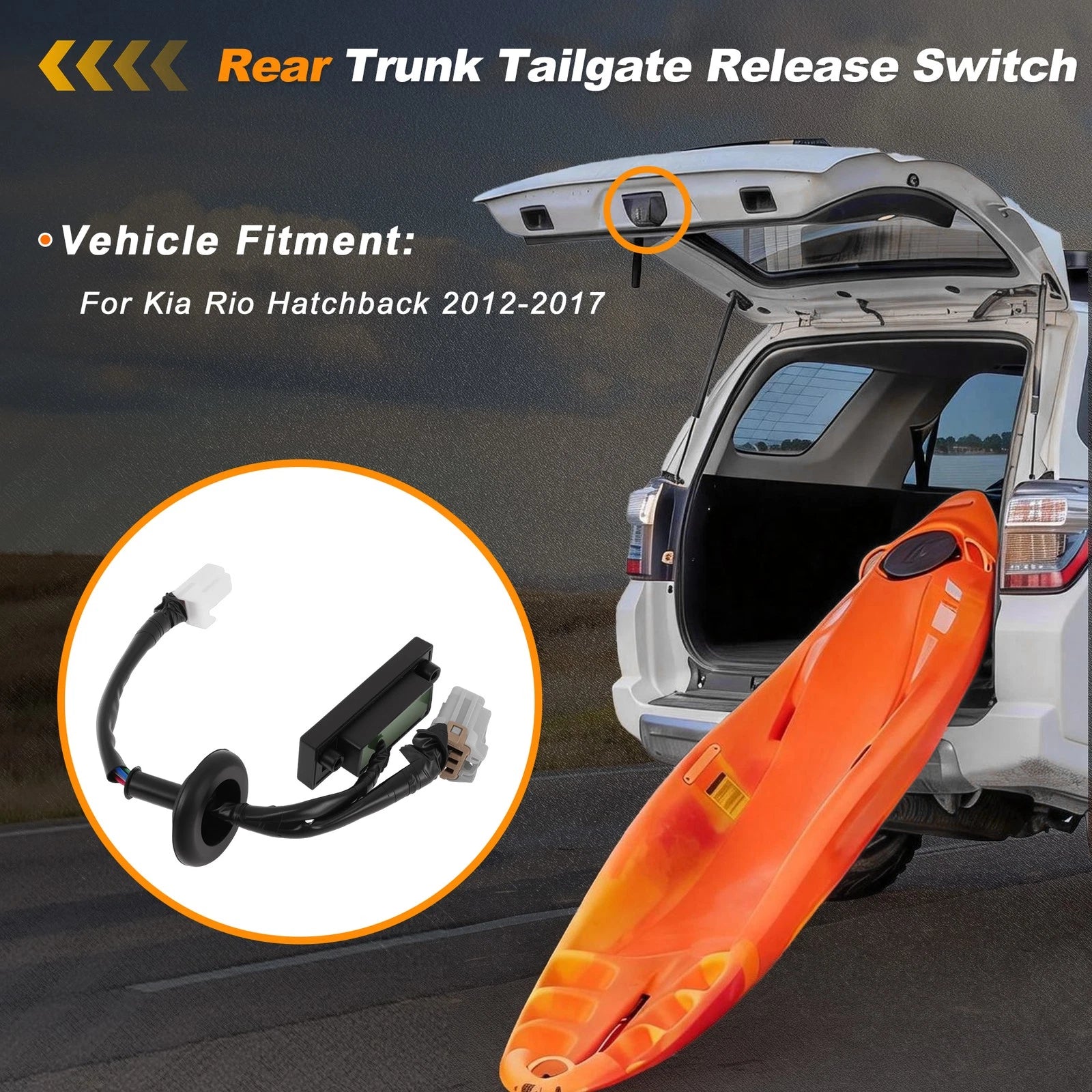 Tailgate Trunk Release Switch for Kia Rio Hatchback (2012–2017) No. 812601W230