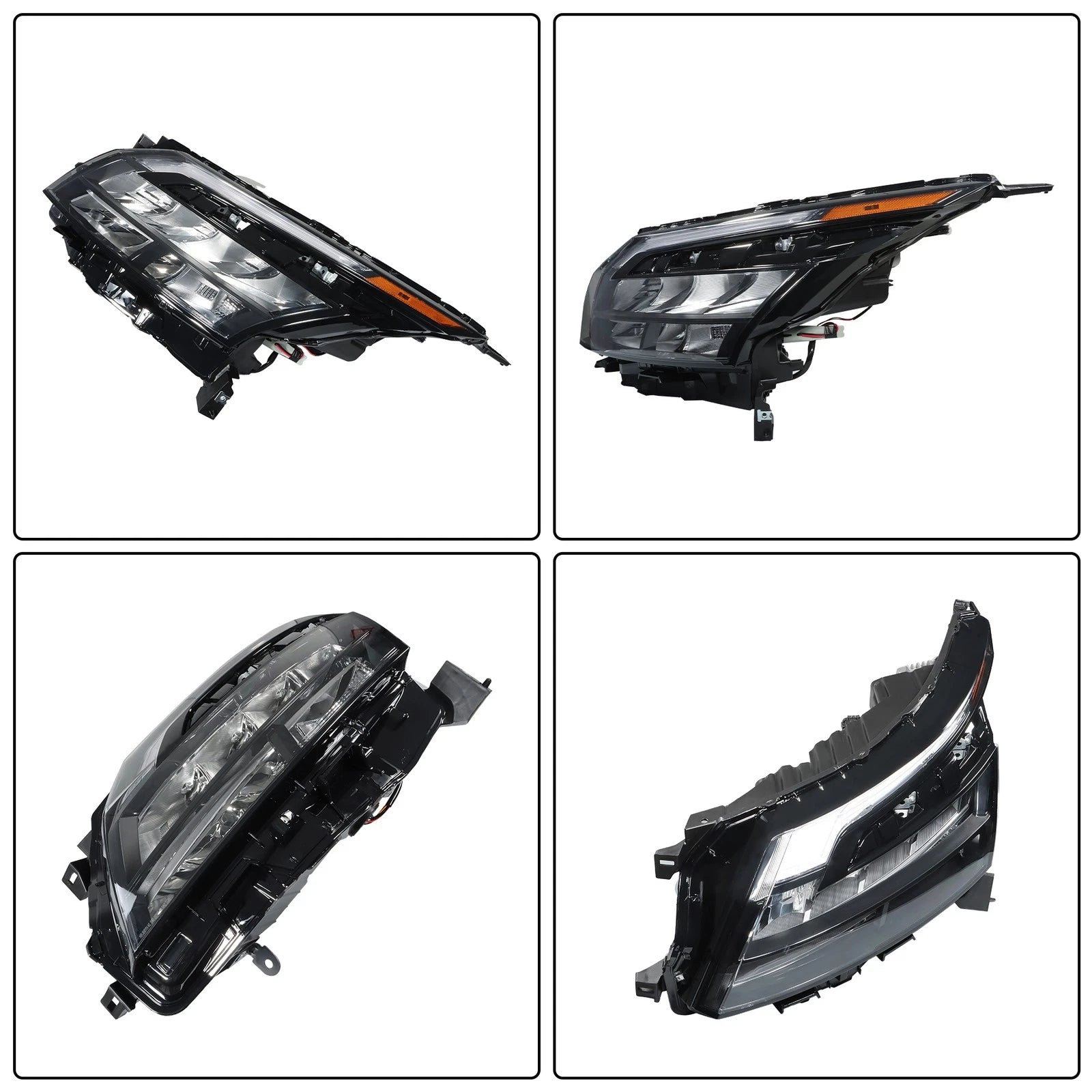 LED Headlight Driver/Left Side Black Bezel for Nissan Pathfinder (2023–2024)