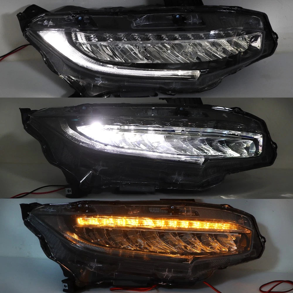 Right Headlight Assembly for Honda Civic (2016–2019) FULL LED Clear