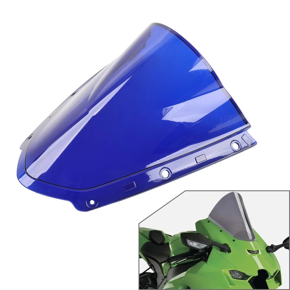 Blue Front Windscreen Wind Deflector for Kawasaki ZX-10R (2021–2024)