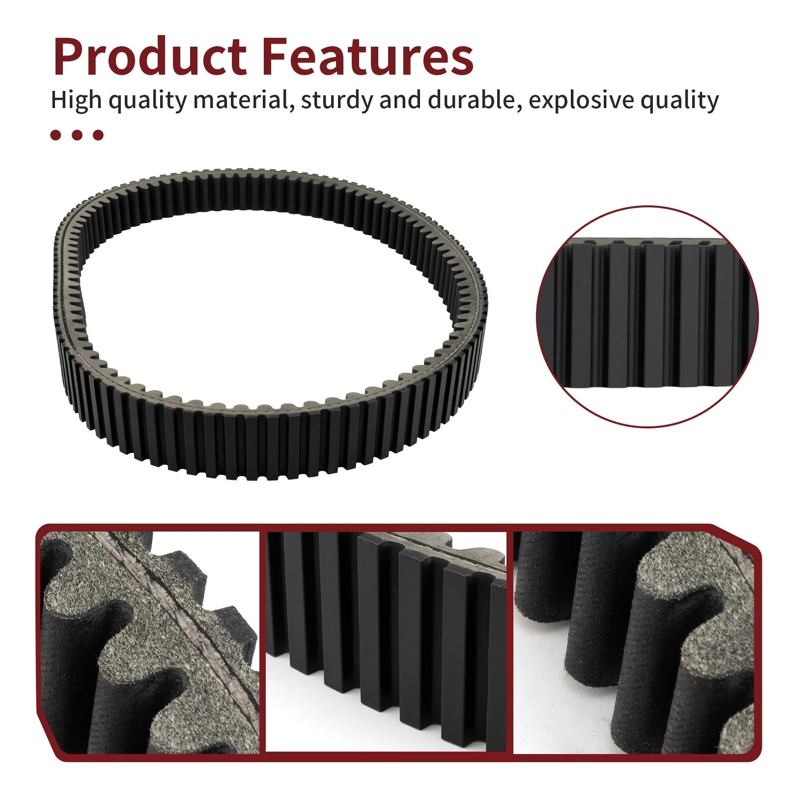 Clutch Drive Belt for Yamaha Wolverine X2 X4 850 (2018–2024) BG4-17641-00-00