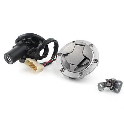 Ignition Switch Fuel Gas Cap Seat Lock Key Set for Kawasaki Ninja 250R 300 (2008–2017)