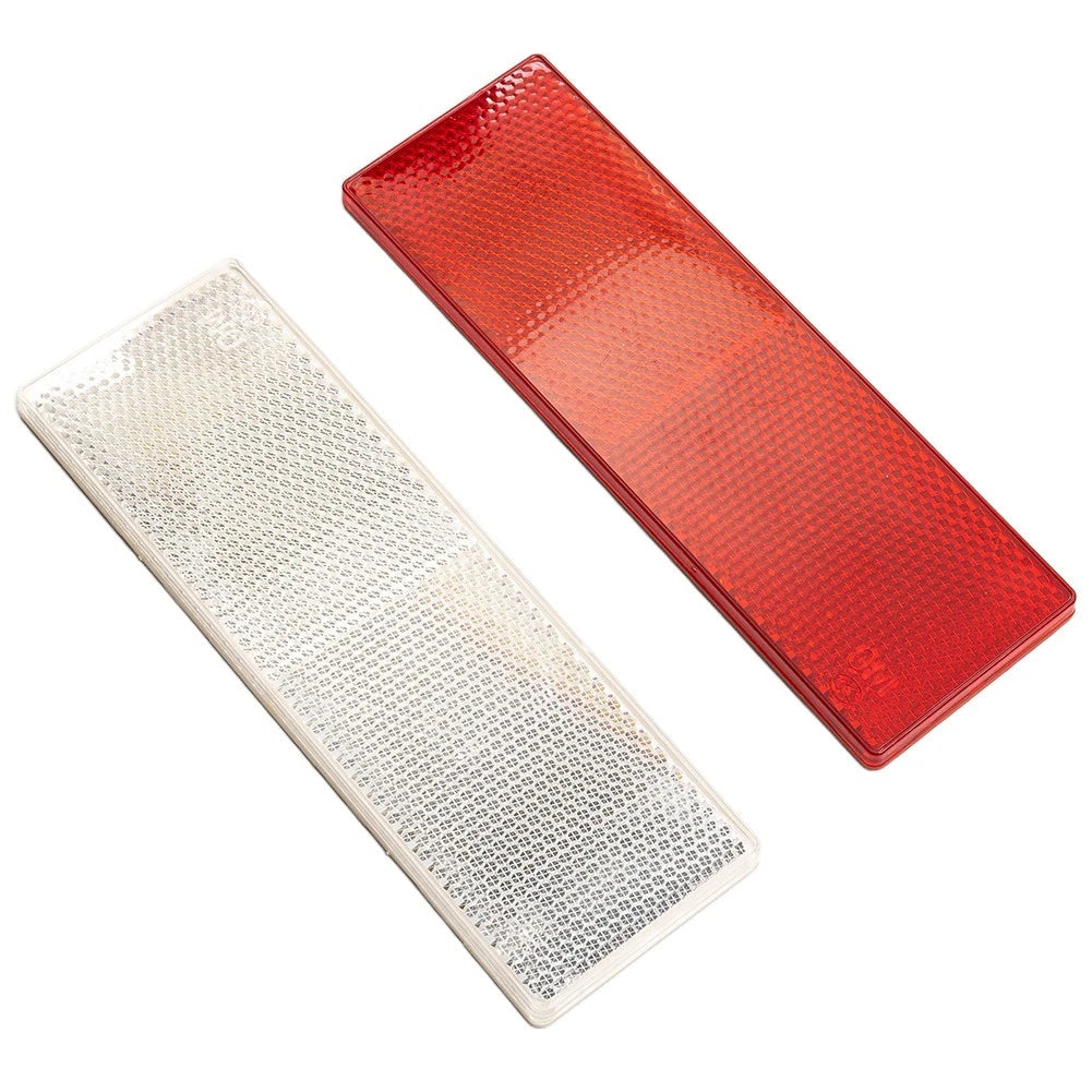 Easy To Install Reflective Stickers Car Safety 15x5cm Plastic Rectangular