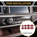 Air Conditioner Audio 4WD Light Switch Knob Cover Ring for GMC Sierra (2014–2018)