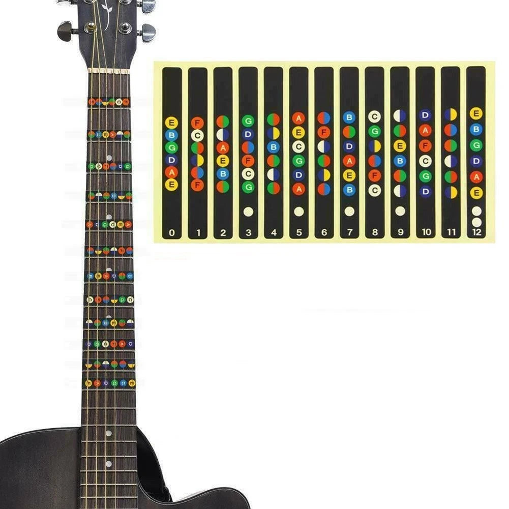 Instruments Guitar Scale Sticker Practice Tool