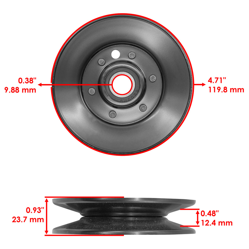 Deck Spindle and Blade Pulley for Exmark Turf Tracer Ranger 52 60 (2005–2015)