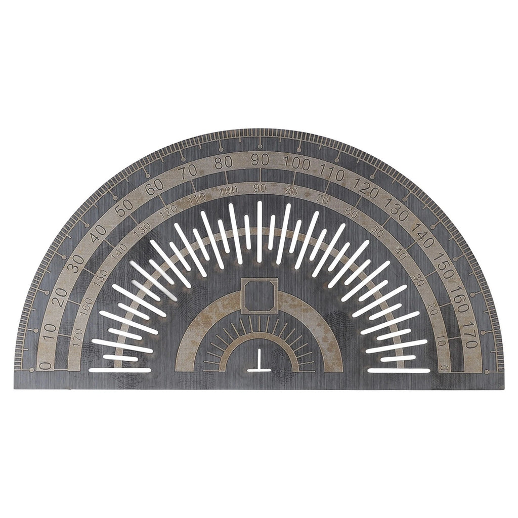 Protractor with Clear Markings for Engineering and Woodworking Applications
