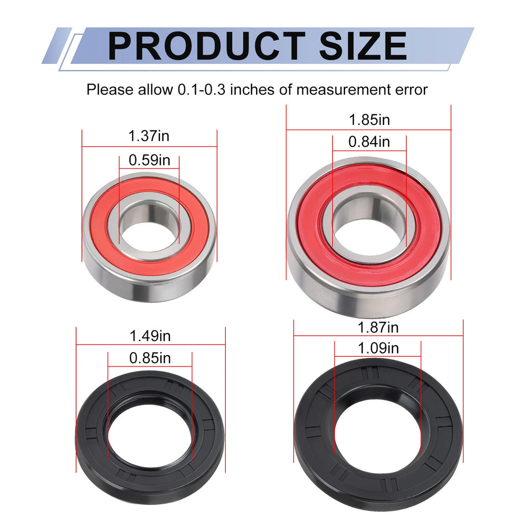 Front Wheel Bearings Seals Kit for Polaris Outlaw 450 MXR / 500 / 525 (2007–2014)