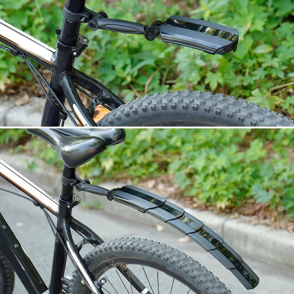 Extendable Mudguard System for Bicycle (Customizable Coverage)