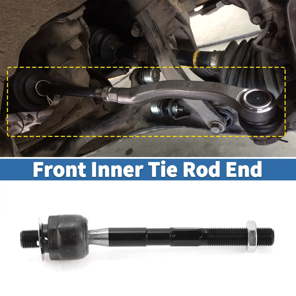 2 Pcs Front Inner Tie Rod End Links for Kia Sorento for Hyundai Santa (2007–2019)