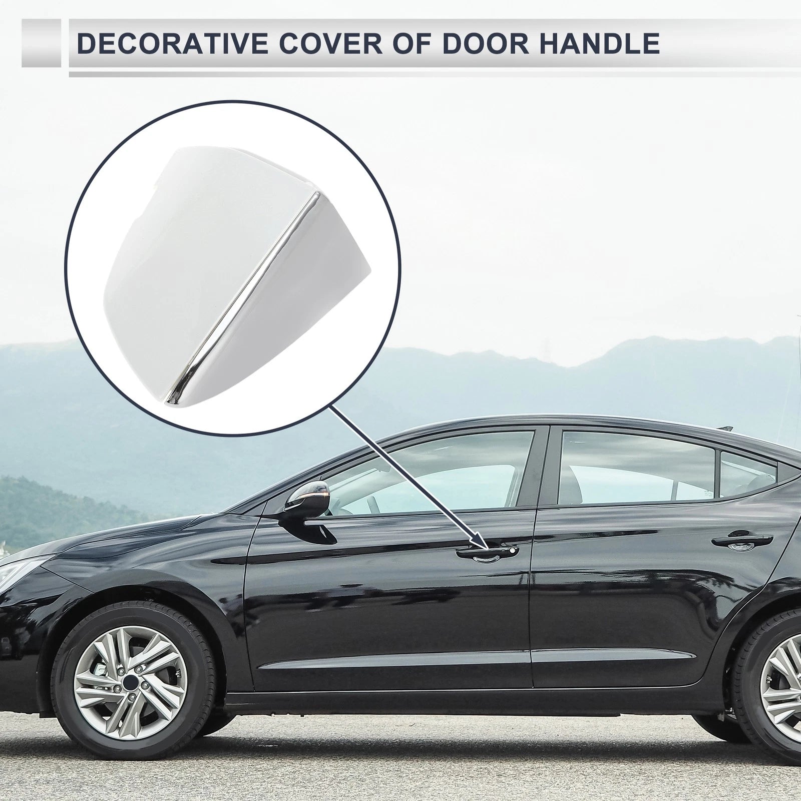 Front Left Door Handle Lock Cylinder Cover Replacement for Volkswagen Sagitta (2000–2010)