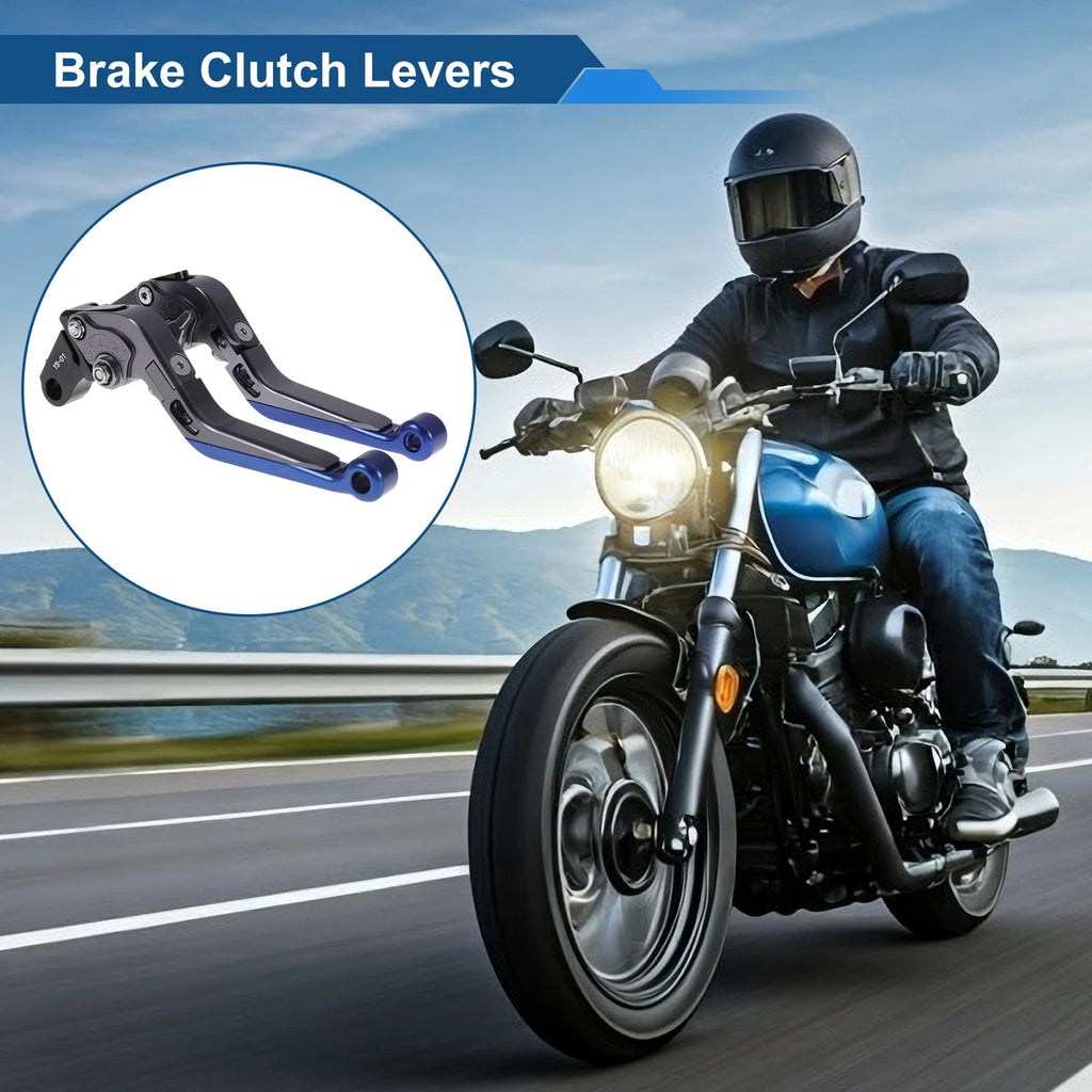 Adjustable Short Clutch Brake Lever for Honda X11 (1999–2002) Titanium Blue