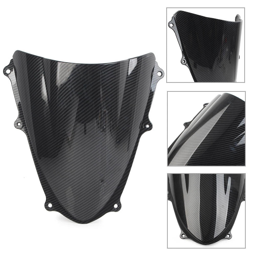 Windshield Shield for Suzuki GSXR1000 (2009–2010) - Black Carbon Fiber ABS
